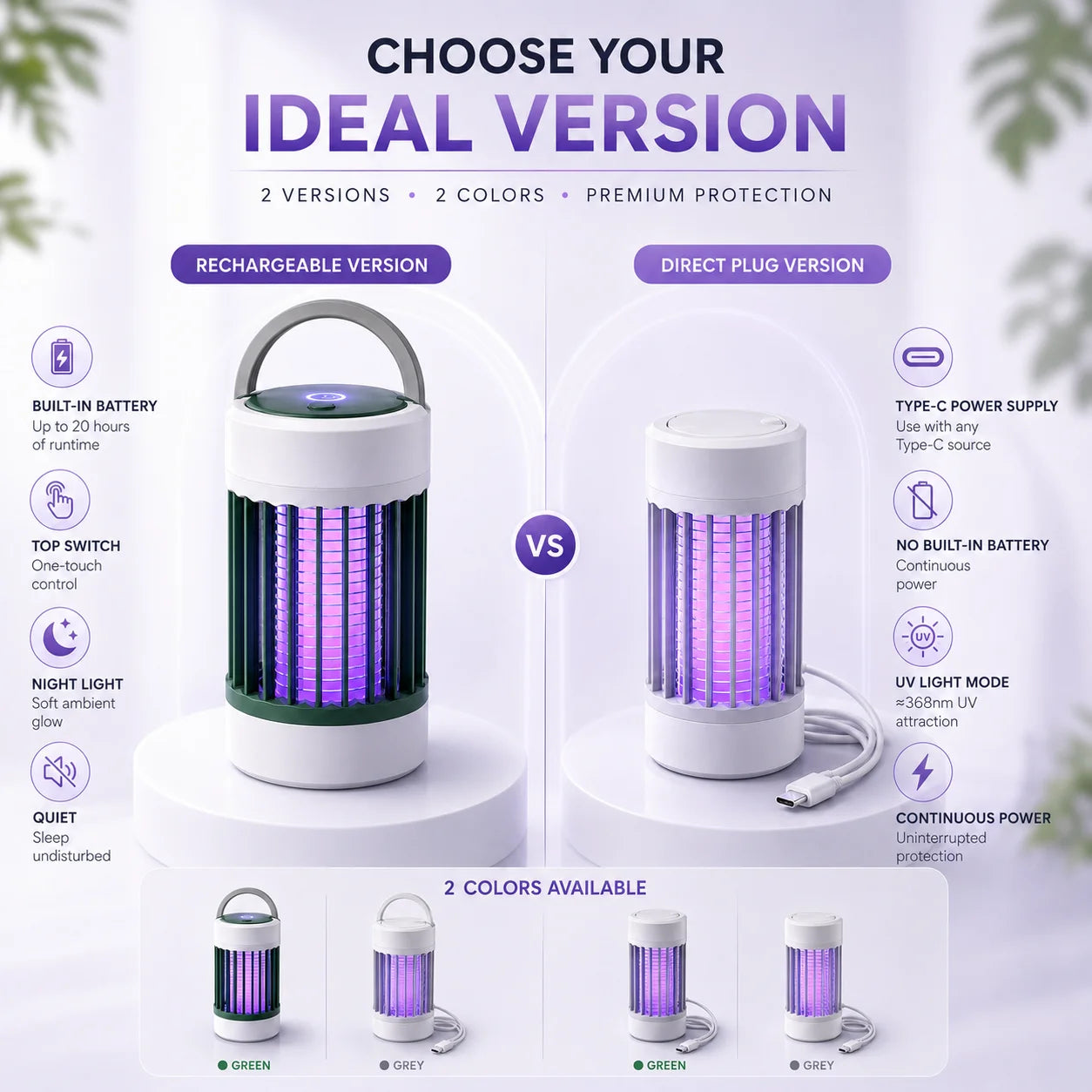 Lampe anti moustique