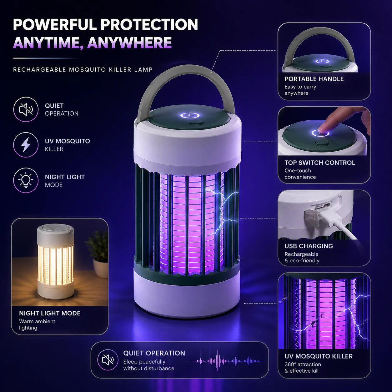 Lampe anti moustique